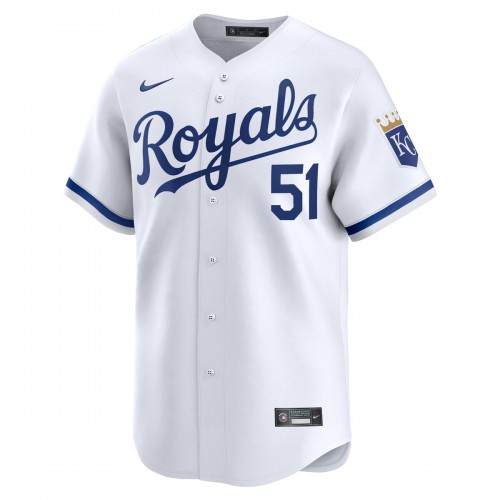 Brady Singer Kansas City Royals Nike Home Limited Player Jersey - White