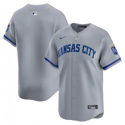 Kansas City Royals Nike Away Limited Jersey - Gray Kansas City Royals Nike Away Limited Jersey - Gray