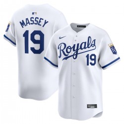 Michael Massey Kansas City Royals Nike Home Limited Player Jersey - White Michael Massey Kansas City Royals Nike Home Limited Player Jersey - White