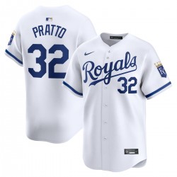 Nick Pratto Kansas City Royals Nike Home Limited Player Jersey - White Nick Pratto Kansas City Royals Nike Home Limited Player Jersey - White