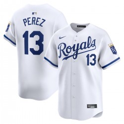 Salvador Perez Kansas City Royals Nike Home Limited Player Jersey - White Salvador Perez Kansas City Royals Nike Home Limited Player Jersey - White