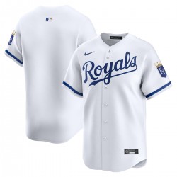 Kansas City Royals Nike Home Limited Jersey - White Kansas City Royals Nike Home Limited Jersey - White