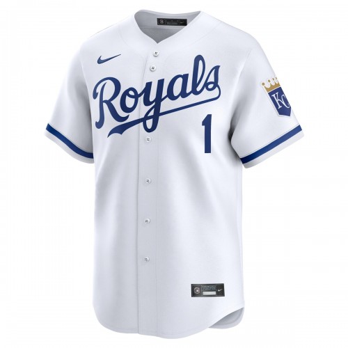 Kansas City Royals Nike #1 Dad Home Limited Jersey - White