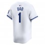 Kansas City Royals Nike #1 Dad Home Limited Jersey - White