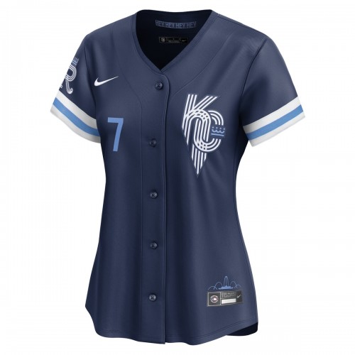 Bobby Witt Jr. Kansas City Royals Nike Women's City Connect Limited Player Jersey - Navy