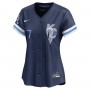 Bobby Witt Jr. Kansas City Royals Nike Women's City Connect Limited Player Jersey - Navy