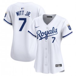 Bobby Witt Jr. Kansas City Royals Nike Women's Home Limited Player Jersey - White Bobby Witt Jr. Kansas City Royals Nike Women's Home Limited Player Jersey - White