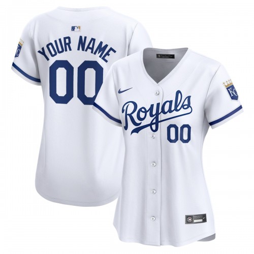 Kansas City Royals Nike Women's Home Limited Custom Jersey - White