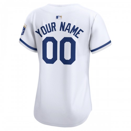 Kansas City Royals Nike Women's Home Limited Custom Jersey - White