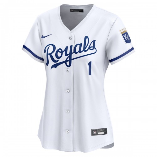 Kansas City Royals Nike Women's #1 Mom Home Limited Jersey - White