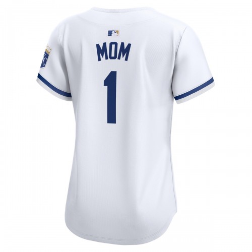 Kansas City Royals Nike Women's #1 Mom Home Limited Jersey - White