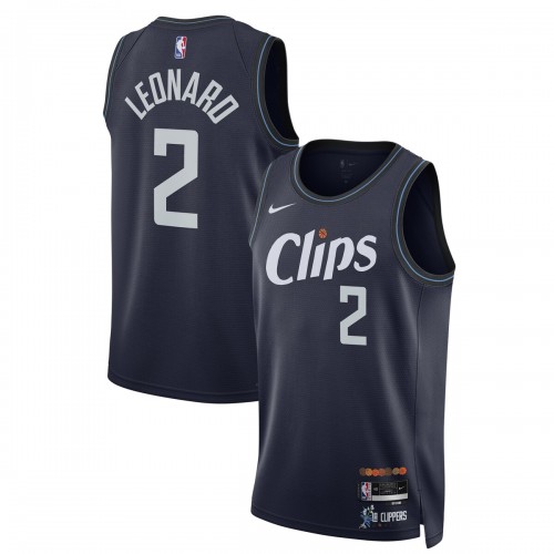 Kawhi Leonard LA Clippers Nike Unisex 2023/24 Swingman Jersey - Navy - City Edition