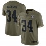 Bo Jackson Las Vegas Raiders 2022 Salute To Service Retired Player Limited Jersey - Olive