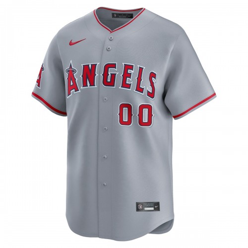 Los Angeles Angels Nike Away Limited Custom Jersey - Gray