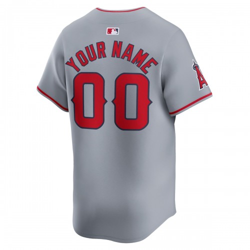 Los Angeles Angels Nike Away Limited Custom Jersey - Gray