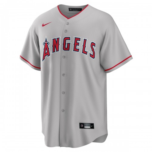 Los Angeles Angels Nike Road Custom Replica Jersey - Gray