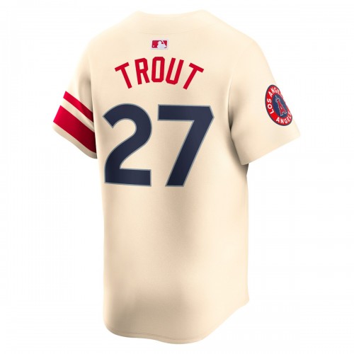 Mike Trout Los Angeles Angels Nike City Connect Limited Player Jersey - Cream