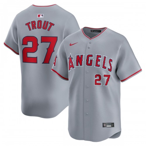 Mike Trout Los Angeles Angels Nike Away Limited Player Jersey - Gray