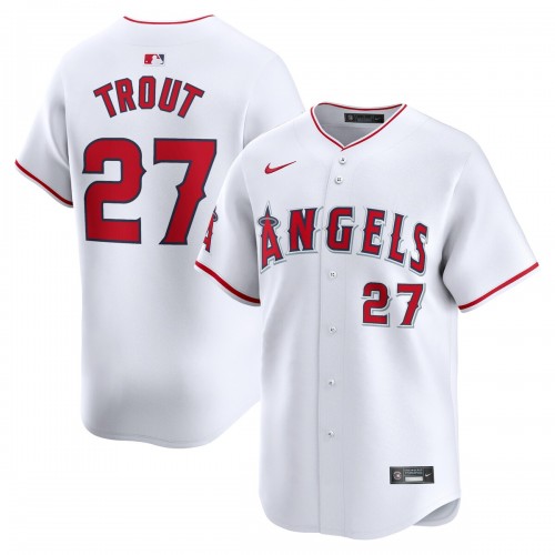 Mike Trout Los Angeles Angels Nike Home Limited Player Jersey - White