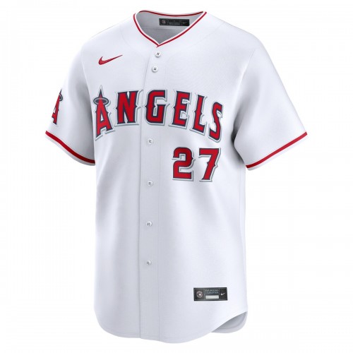 Mike Trout Los Angeles Angels Nike Home Limited Player Jersey - White