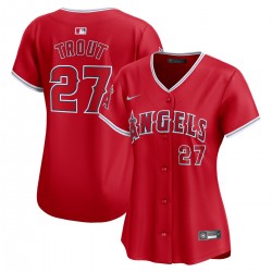 Mike Trout Los Angeles Angels Nike Women's Alternate Limited Player Jersey – Red Mike Trout Los Angeles Angels Nike Women's Alternate Limited Player Jersey – Red