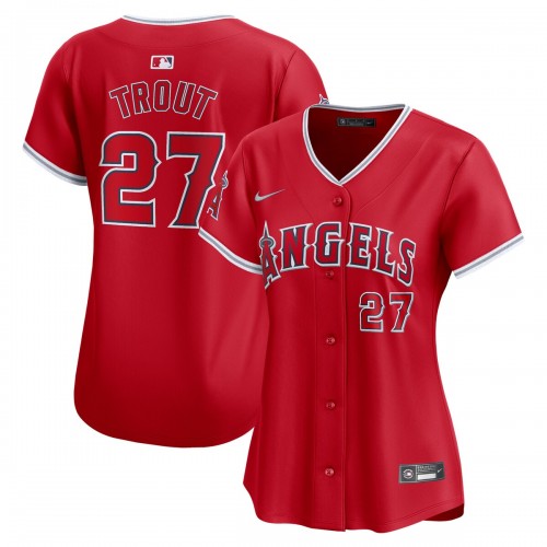 Mike Trout Los Angeles Angels Nike Women's Alternate Limited Player Jersey – Red