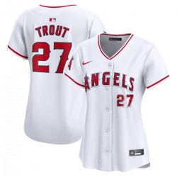Mike Trout Los Angeles Angels Nike Women's Home Limited Player Jersey - White Mike Trout Los Angeles Angels Nike Women's Home Limited Player Jersey - White