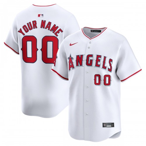 Los Angeles Angels Nike Youth Home Limited Custom Jersey - White