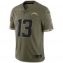 Keenan Allen Los Angeles Chargers Nike 2022 Salute To Service Limited Jersey - Olive