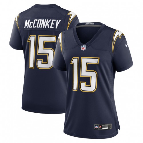 Ladd McConkey Los Angeles Chargers Nike Women's Alternate Super Chargers Game Jersey - Navy