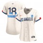 Yoshinobu Yamamoto Los Angeles Dodgers Nike Women's 2024 City Connect Limited Player Jersey - Cream