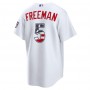 Freddie Freeman Los Angeles Dodgers Nike USA 250 Fourth of July Home Stadium Jersey - White Freddie Freeman Los Angeles Dodgers Nike USA 250 Fourth of July Home Stadium Jersey - White