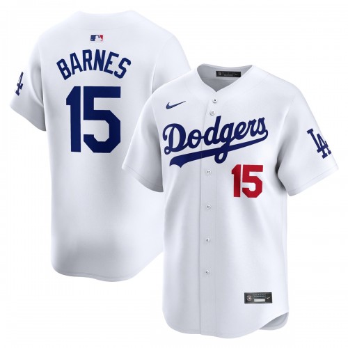 Austin Barnes Los Angeles Dodgers Nike Home Limited Player Jersey - White