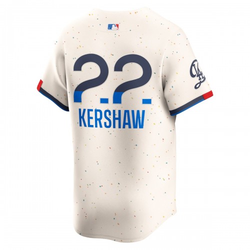 Clayton Kershaw Los Angeles Dodgers Nike 2024 City Connect Limited Player Jersey - Cream