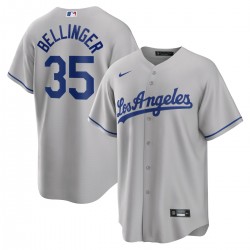 Cody Bellinger Los Angeles Dodgers Nike Road Replica Player Name Jersey - Gray Cody Bellinger Los Angeles Dodgers Nike Road Replica Player Name Jersey - Gray