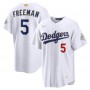 Freddie Freeman Los Angeles Dodgers Nike 2026 Gold Collection Stadium Jersey - White Freddie Freeman Los Angeles Dodgers Nike 2026 Gold Collection Stadium Jersey - White