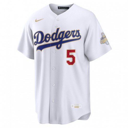 Freddie Freeman Los Angeles Dodgers Nike 2026 Gold Collection Stadium Jersey - White Freddie Freeman Los Angeles Dodgers Nike 2026 Gold Collection Stadium Jersey - White