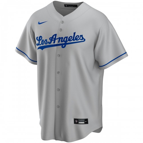 Los Angeles Dodgers Nike Road Replica Custom Jersey - Gray