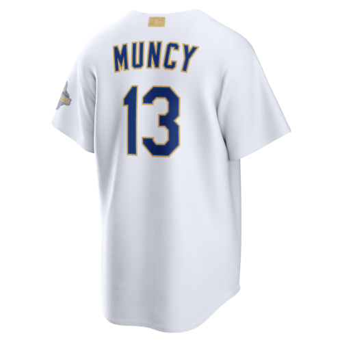 Max Muncy Los Angeles Dodgers Nike 2026 Gold Collection Stadium Jersey - White Max Muncy Los Angeles Dodgers Nike 2026 Gold Collection Stadium Jersey - White