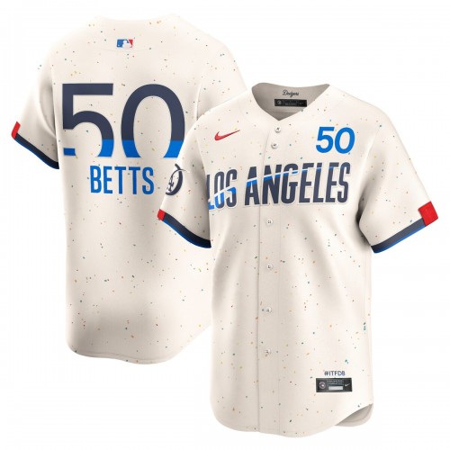 Mookie Betts Los Angeles Dodgers Nike 2024 City Connect Limited Player Jersey - Cream