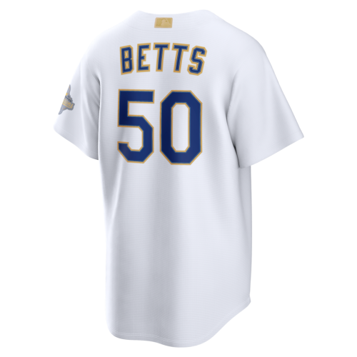 Mookie Betts Los Angeles Dodgers Nike 2026 Gold Collection Stadium Jersey - White Mookie Betts Los Angeles Dodgers Nike 2026 Gold Collection Stadium Jersey - White