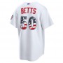Mookie Betts Los Angeles Dodgers Nike USA 250 Fourth of July Home Stadium Jersey - White