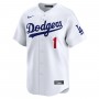 Los Angeles Dodgers Nike #1 Dad Home Limited Jersey - White