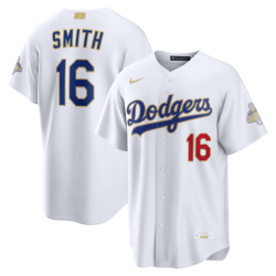 Will Smith Los Angeles Dodgers Nike 2026 Gold Collection Stadium Jersey - White Will Smith Los Angeles Dodgers Nike 2026 Gold Collection Stadium Jersey - White