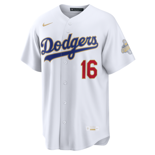 Will Smith Los Angeles Dodgers Nike 2026 Gold Collection Stadium Jersey - White Will Smith Los Angeles Dodgers Nike 2026 Gold Collection Stadium Jersey - White