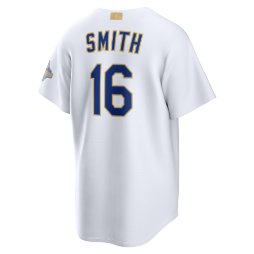 Will Smith Los Angeles Dodgers Nike 2026 Gold Collection Stadium Jersey - White Will Smith Los Angeles Dodgers Nike 2026 Gold Collection Stadium Jersey - White