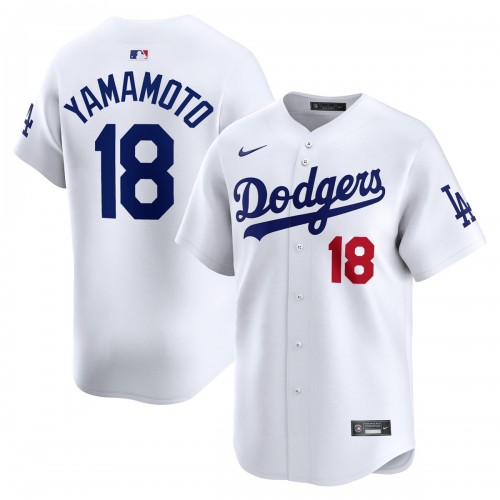 Yoshinobu Yamamoto Los Angeles Dodgers Nike Home Limited Player Jersey - White