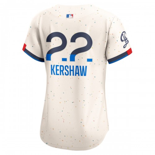 Clayton Kershaw Los Angeles Dodgers Nike Women's 2024 City Connect Limited Player Jersey - Cream