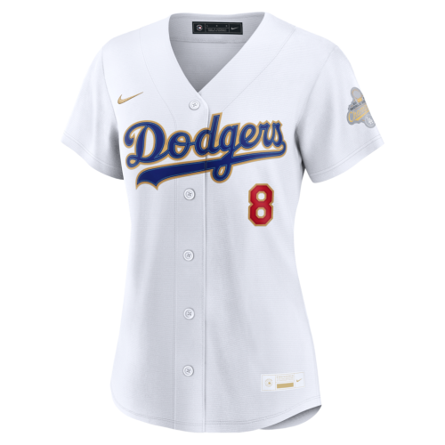 Enrique Hernández Los Angeles Dodgers Nike Women's 2026 Gold Collection Stadium Jersey - White