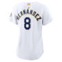 Enrique Hernández Los Angeles Dodgers Nike Women's 2026 Gold Collection Stadium Jersey - White